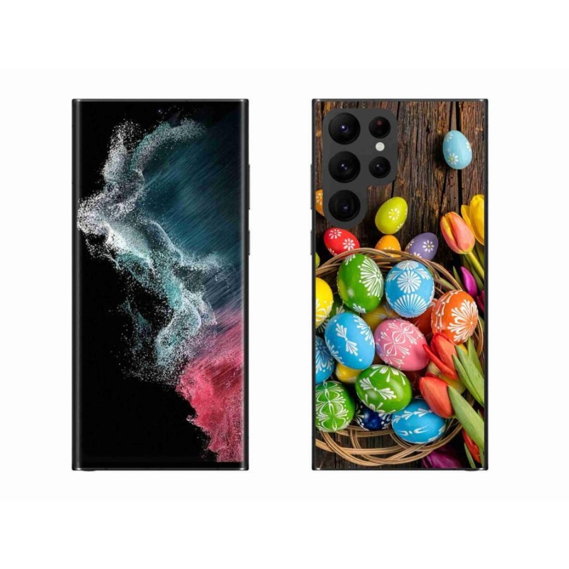 Gél védőhuzat mmCase Samsung Galaxy S22 Ultra 5G - Húsvéti tojás