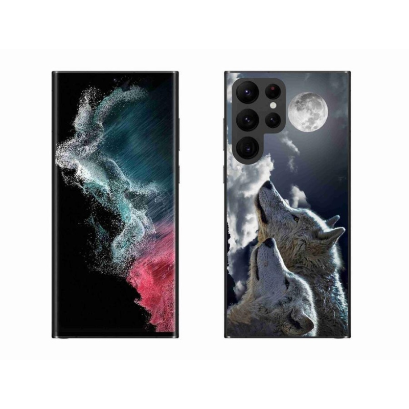 Gél védőburkolat mmCase Samsung Galaxy S22 Ultra 5G - farkasok