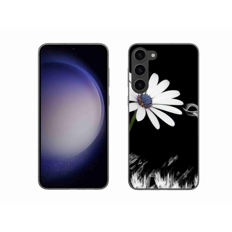 Gél védőhuzat mmCase Samsung Galaxy S23+ 5G - fehér virág