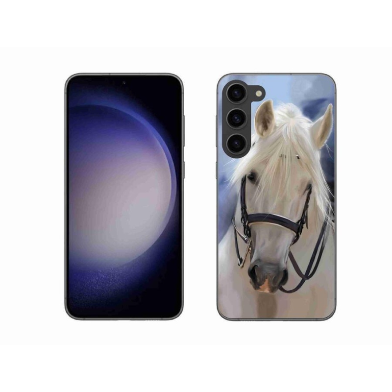 Zselés borítás mmCase Samsung Galaxy S23+ 5G - fehér ló