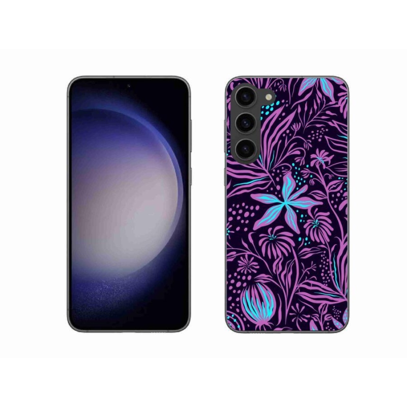 Zselés borítás mmCase Samsung Galaxy S23+ 5G - virágok 2