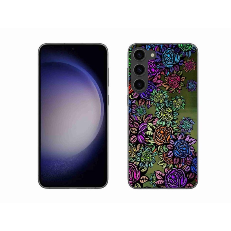 Gél borító mmCase Samsung Galaxy S23+ 5G - virágok 6