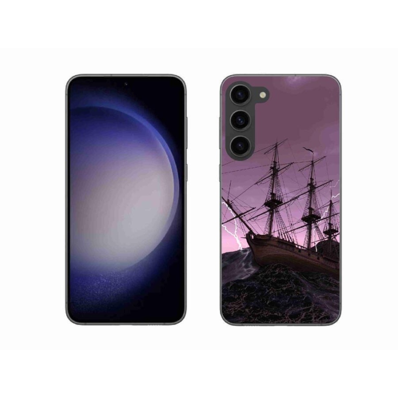 Zselés borítás mmCase Samsung Galaxy S23+ 5G - hajó a viharban