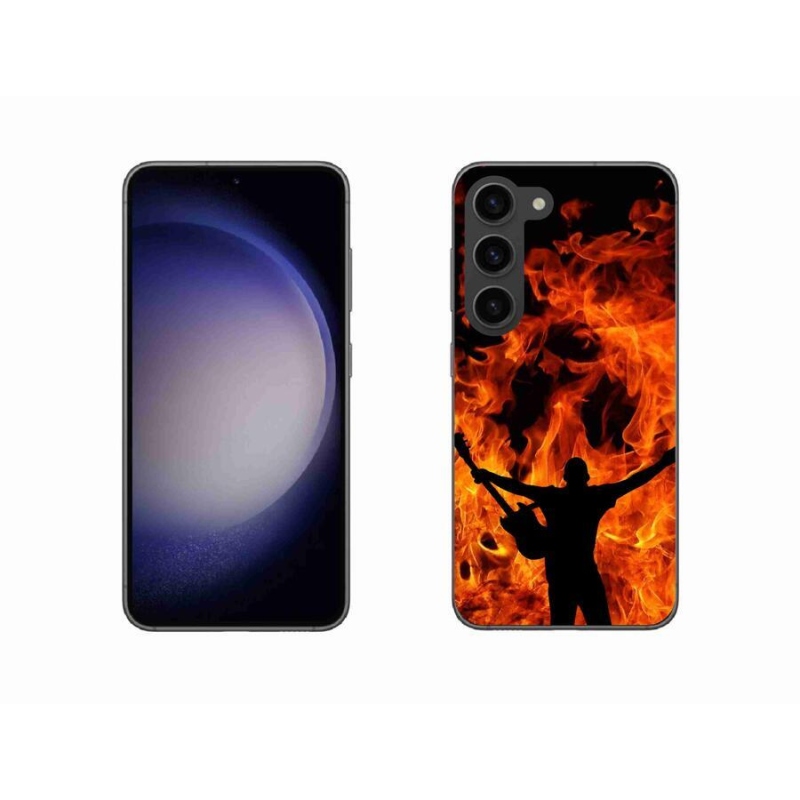 Gél borítás mmCase Samsung Galaxy S23 5G - zenész és tűz