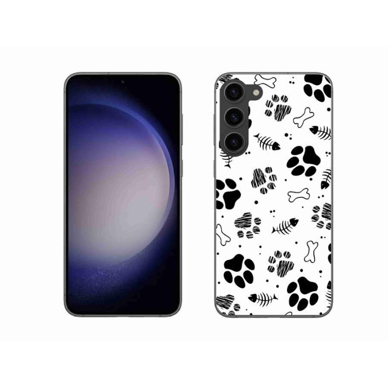 Gél borítás mmCase Samsung Galaxy S23+ 5G - kutyamancsok 1