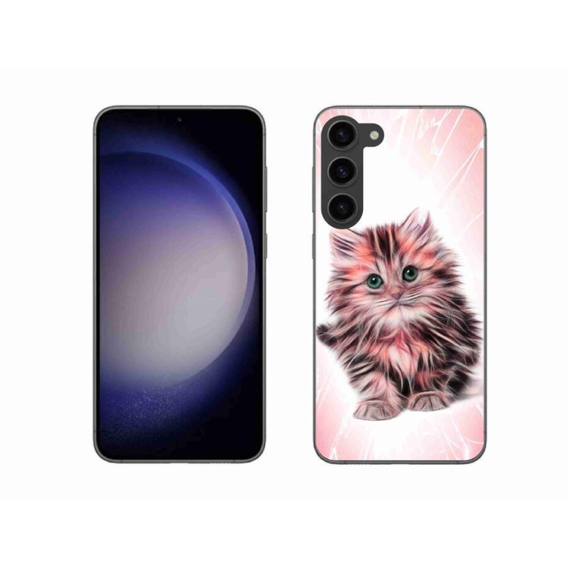 Gél borítás mmCase Samsung Galaxy S23+ 5G - aranyos cica - Samsung Galaxy S23+ 5G számára