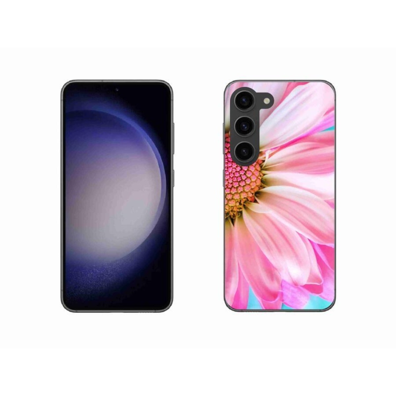 Gél védőhuzat mmCase Samsung Galaxy S23 5G - rózsaszín virág