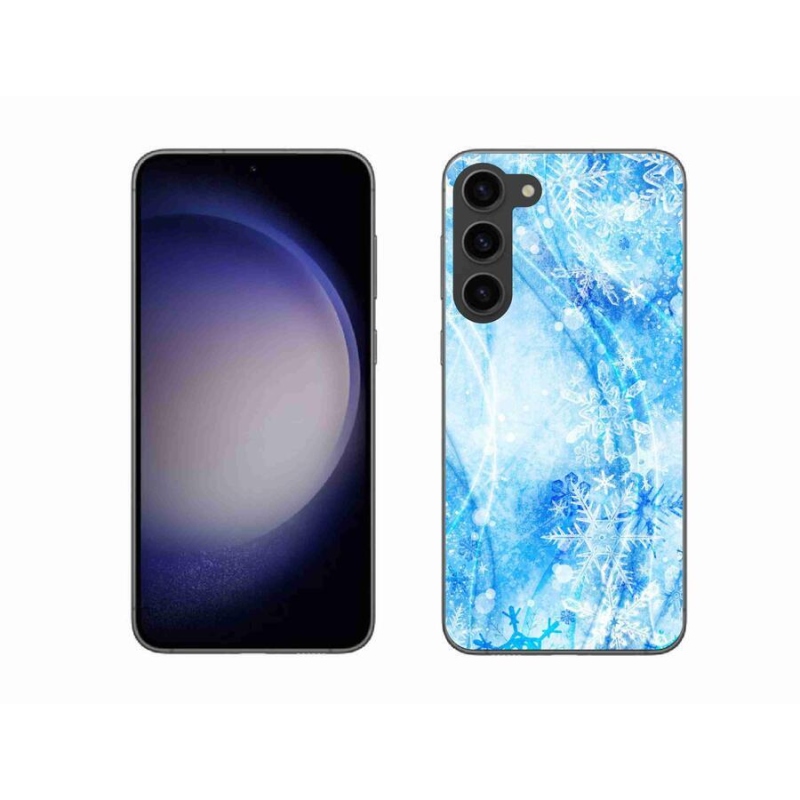 Gél borítás mmCase Samsung Galaxy S23+ 5G - hópelyhek - Samsung Galaxy S23+ 5G számára