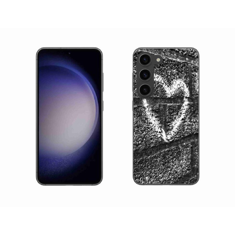 Gél borítás mmCase Samsung Galaxy S23 5G - szív a falon