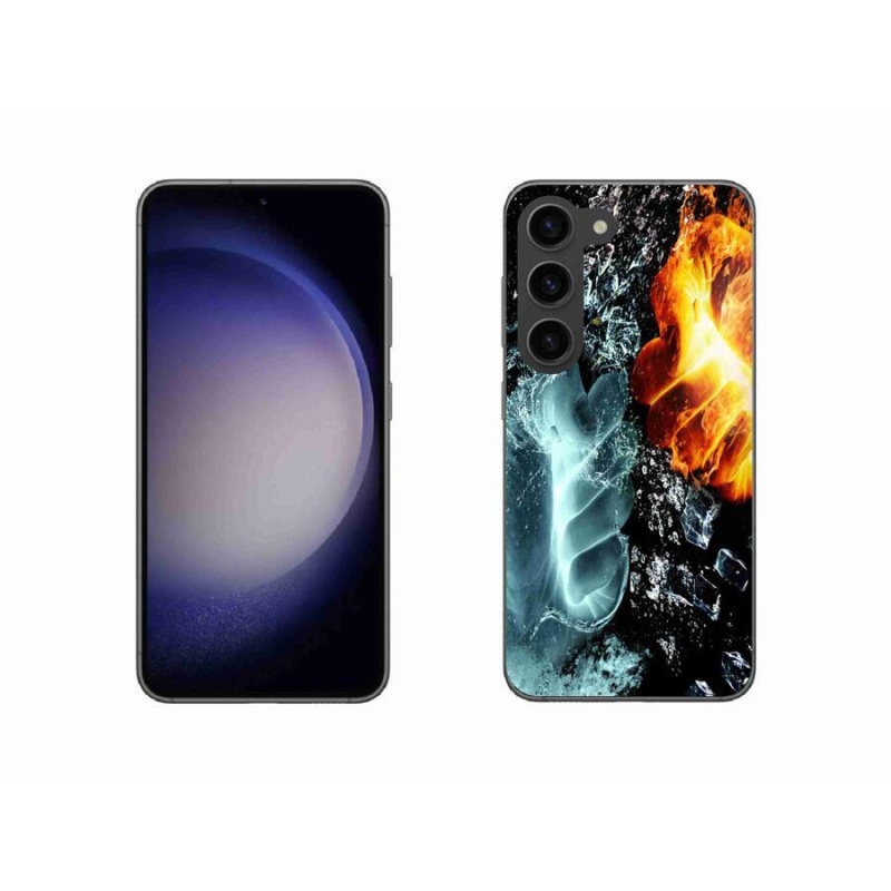Zselés borítás mmCase Samsung Galaxy S23 5G - víz és tűz