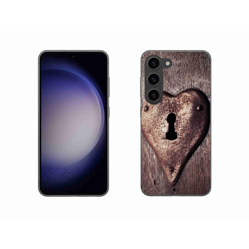 Zselés borítás mmCase Samsung Galaxy S23 5G készülékhez - szív alakú zár