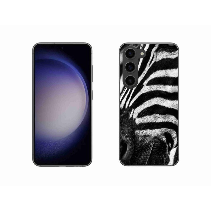 Zselés borítás mmCase Samsung Galaxy S23 5G készülékhez - zebra