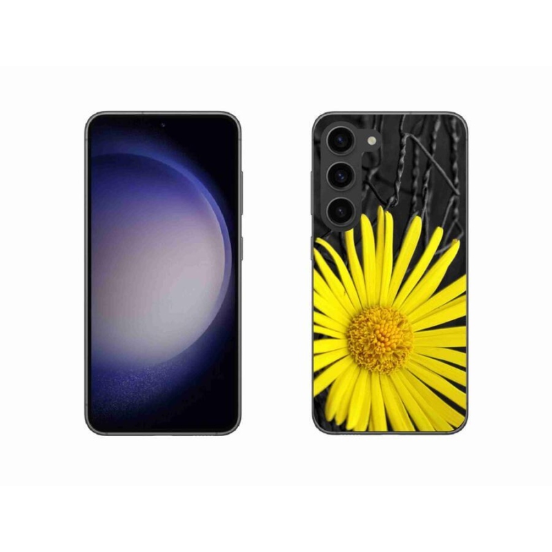 Gél védőhuzat mmCase Samsung Galaxy S23 5G - sárga virág