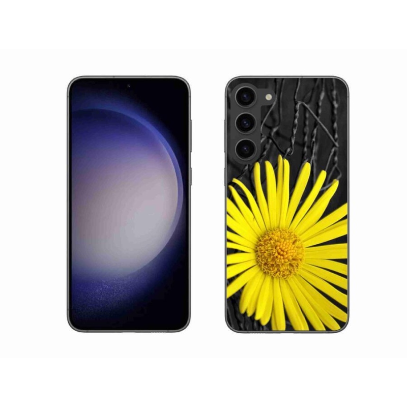 Gél védőhuzat mmCase Samsung Galaxy S23+ 5G - sárga virág