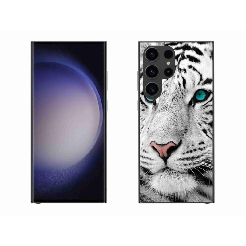 Zselés borítás mmCase Samsung Galaxy S23 Ultra 5G - fehér tigris