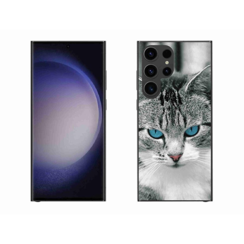 Zselés borítás mmCase Samsung Galaxy S23 Ultra 5G - macska nézet 1