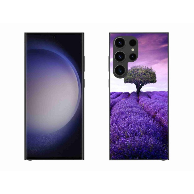 Gél védőhuzat mmCase Samsung Galaxy S23 Ultra 5G készülékhez - levendula réten