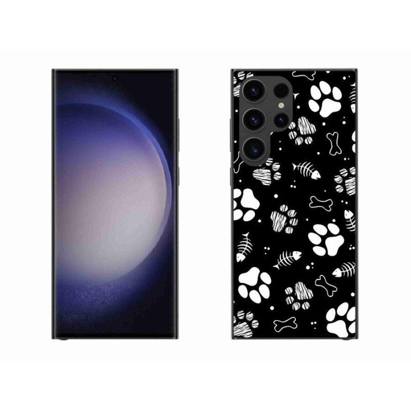 Zselés borítás mmCase Samsung Galaxy S23 Ultra 5G - kutyamancsok