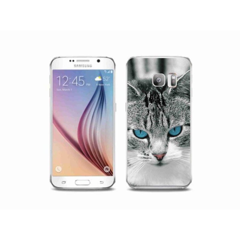 Zselés borítás mmCase Samsung Galaxy S6 Edge készülékhez - macskaszem 1