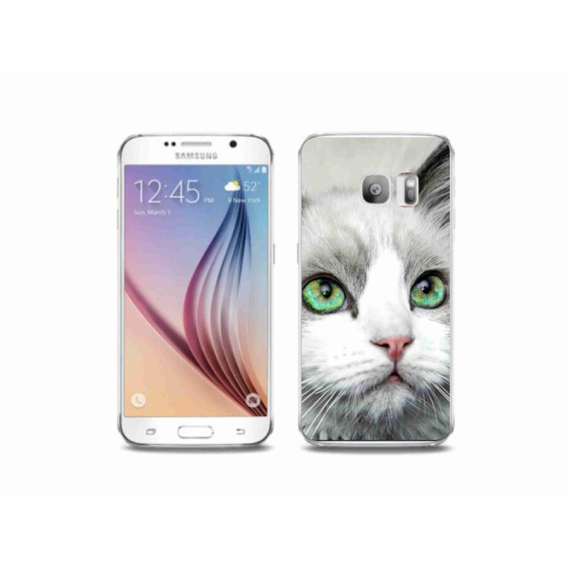 Gél borítás mmCase Samsung Galaxy S6 Edge készülékhez - macskaszem