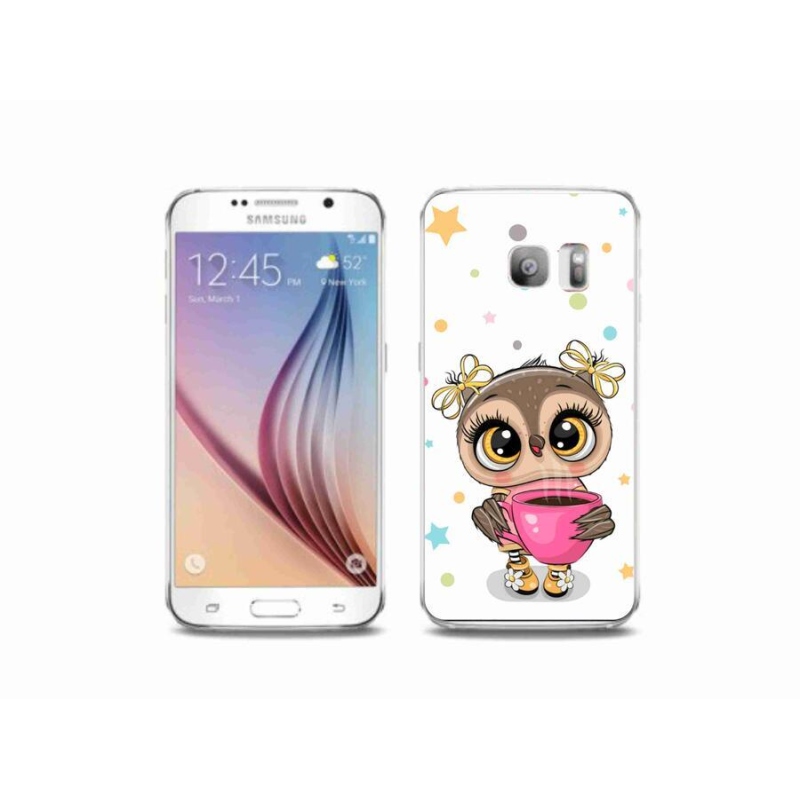 Zselés borítás mmCase Samsung Galaxy S6 Edge készülékhez - rajzfilm bagoly