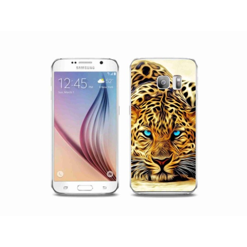 Gél borítás mmCase Samsung Galaxy S6 Edge készülékhez - rajzfilm tigris