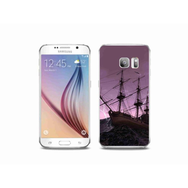 Zselés borítás mmCase Samsung Galaxy S6 Edge készülékhez - hajó a viharban