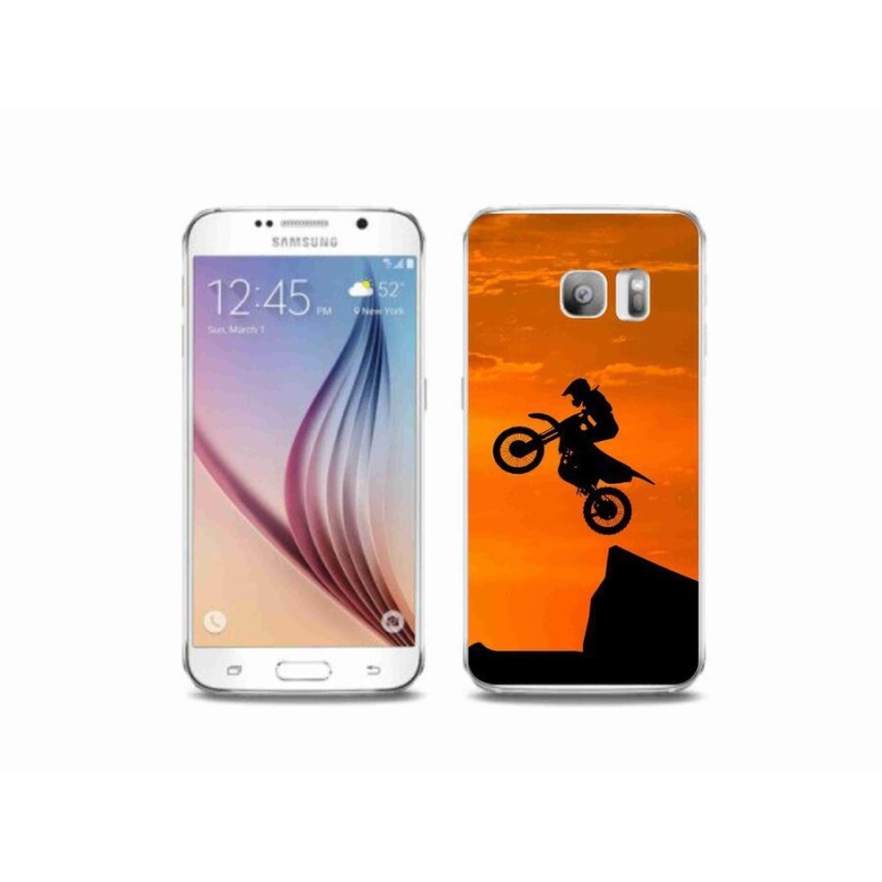 Gél borítás mmCase Samsung Galaxy S6 Edge készülékhez - motocross