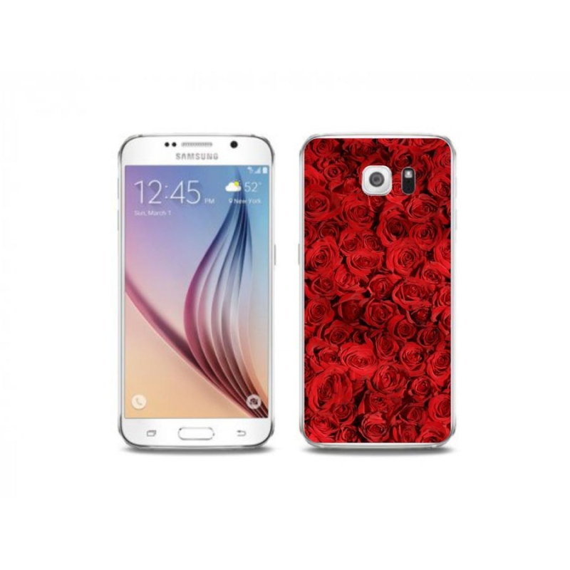 Zselés borítás mmCase Samsung Galaxy S6 Edge készülékhez - rózsaszínű