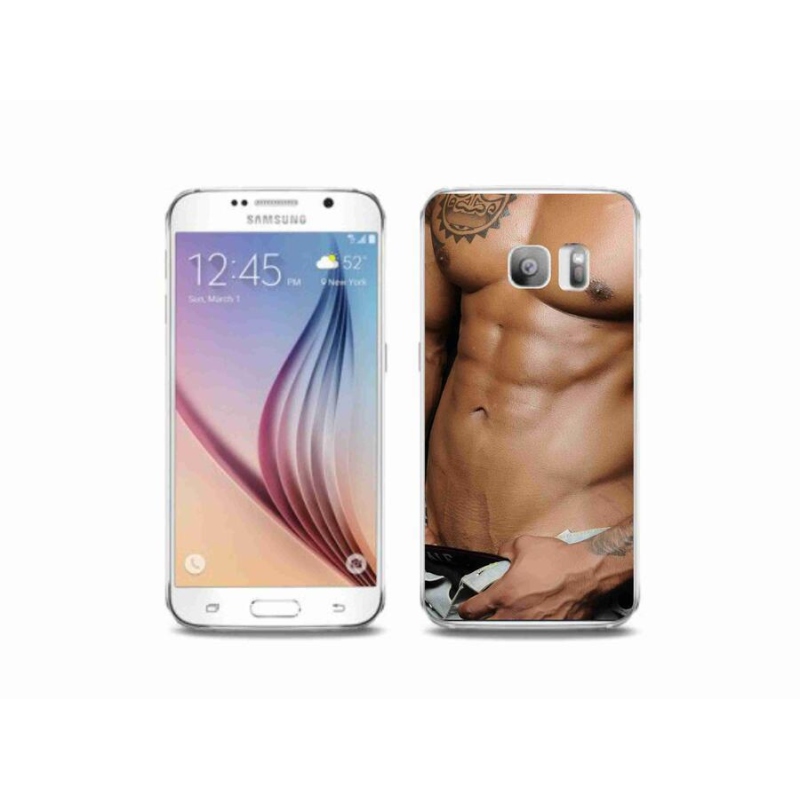 Gél borítás mmCase Samsung Galaxy S6 Edge készülékhez - szexi férfi