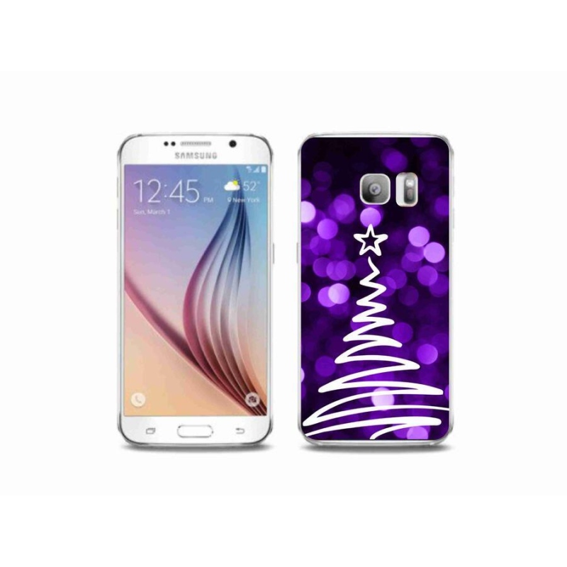 Gél borítás mmCase Samsung Galaxy S6 Edge készülékhez - fa