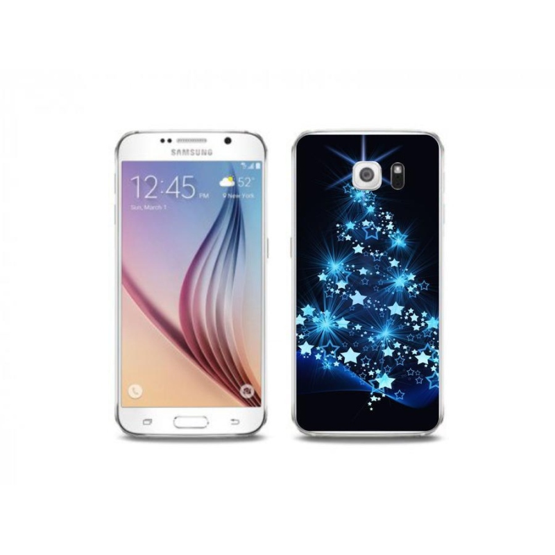Gél borítás mmCase Samsung Galaxy S6 Edge készülékhez - karácsonyfa