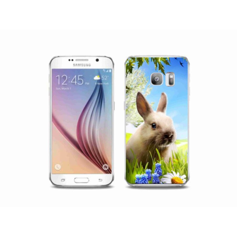 Gél védőhuzat mmCase Samsung Galaxy S6 Edge készülékhez - nyuszi