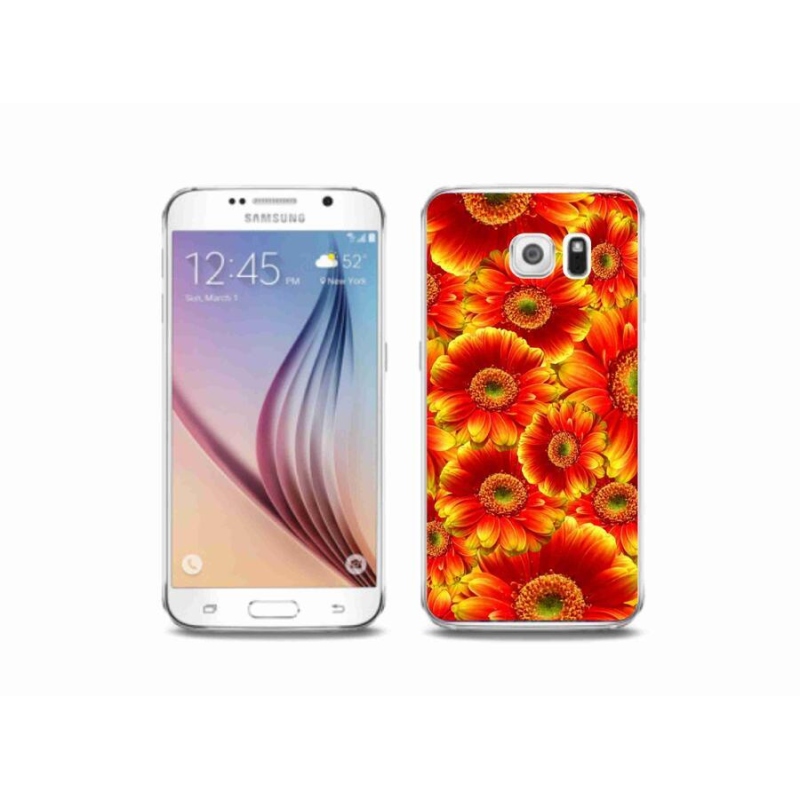 Gél borítás mmCase Samsung Galaxy S6 készülékhez - gerbera 1