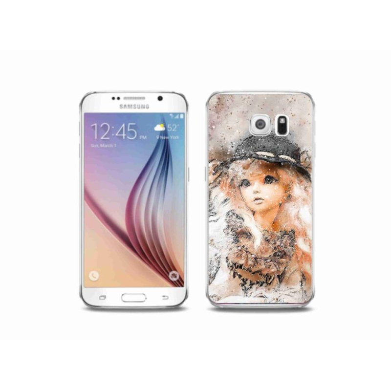 Gél borítás mmCase Samsung Galaxy S6 készülékhez - lány kalapban