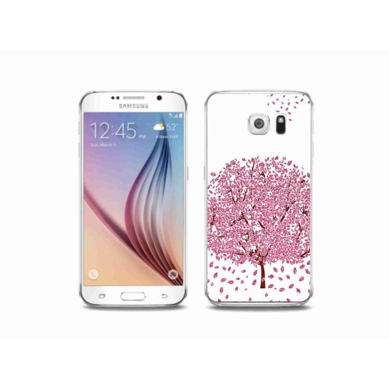 Gél borítás mmCase Samsung Galaxy S6 készülékhez - rajzfilmfa levelekkel