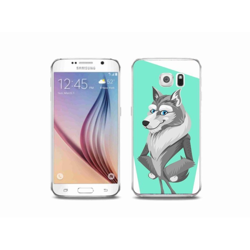 Gél borítás mmCase Samsung Galaxy S6 készülékhez - rajzfilm farkas