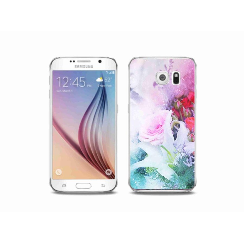 Gél borítás mmCase Samsung Galaxy S6 - virágok 4