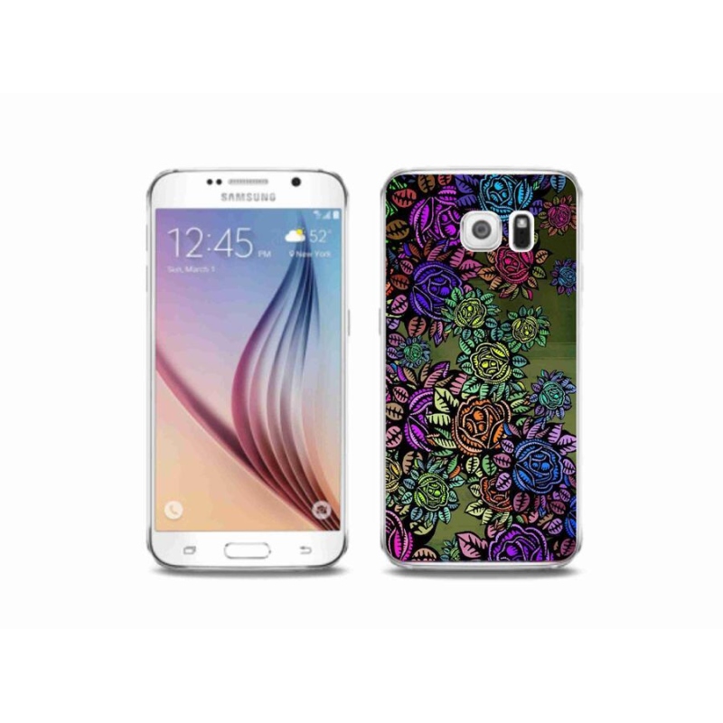 Gél borítás mmCase Samsung Galaxy S6 - virágok 6