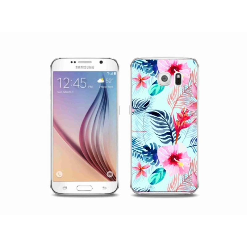 Zselés borítás mmCase Samsung Galaxy S6 készülékhez - virágok