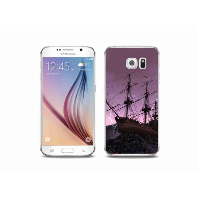 Zselés borítás mmCase Samsung Galaxy S6 készülékhez - hajó a viharban