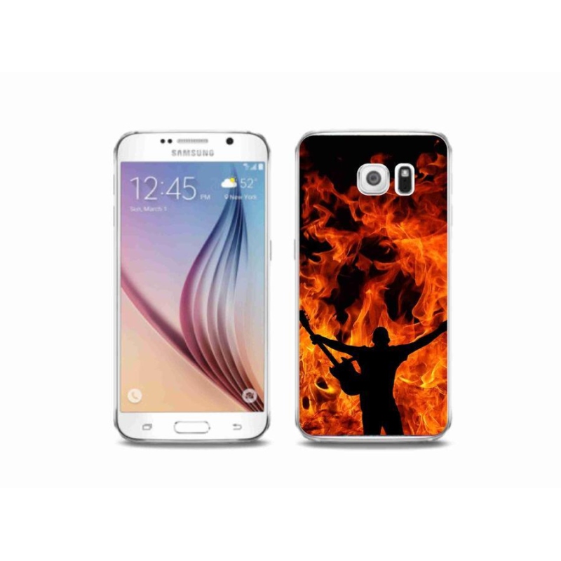 Gél borítás mmCase Samsung Galaxy S6 - zenész és tűz