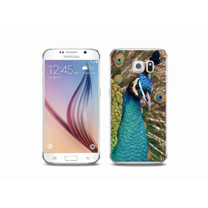 Gél védőhuzat mmCase Samsung Galaxy S6 készülékhez - páva
