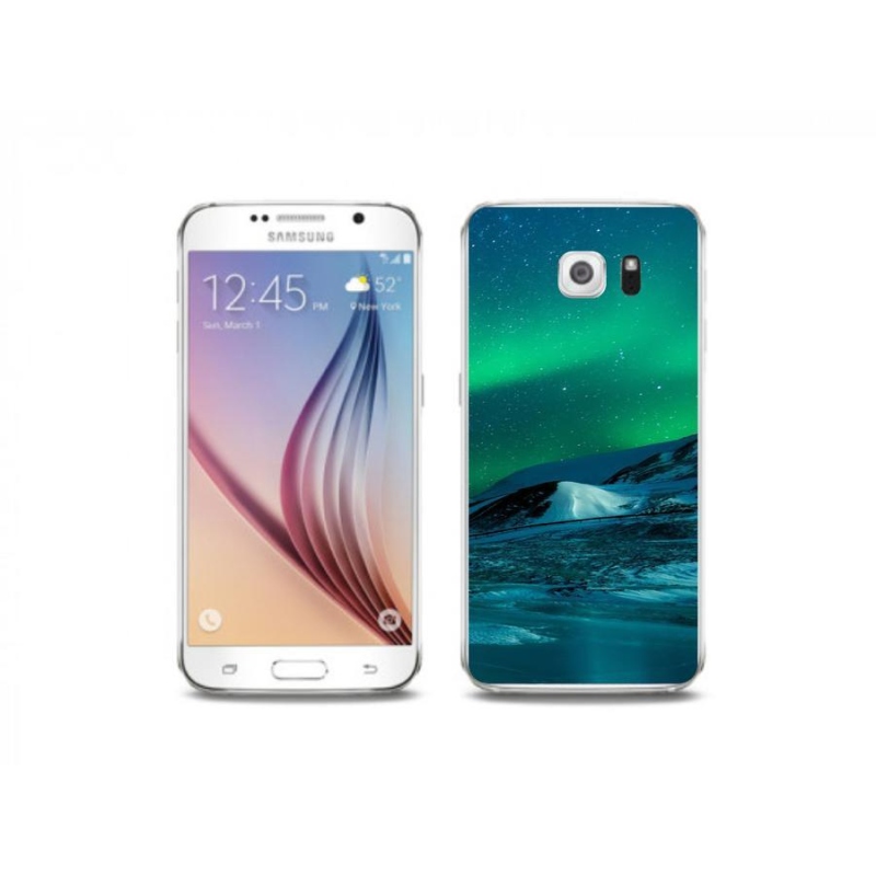 Gél borítás mmCase Samsung Galaxy S6 készülékhez - sarki fény