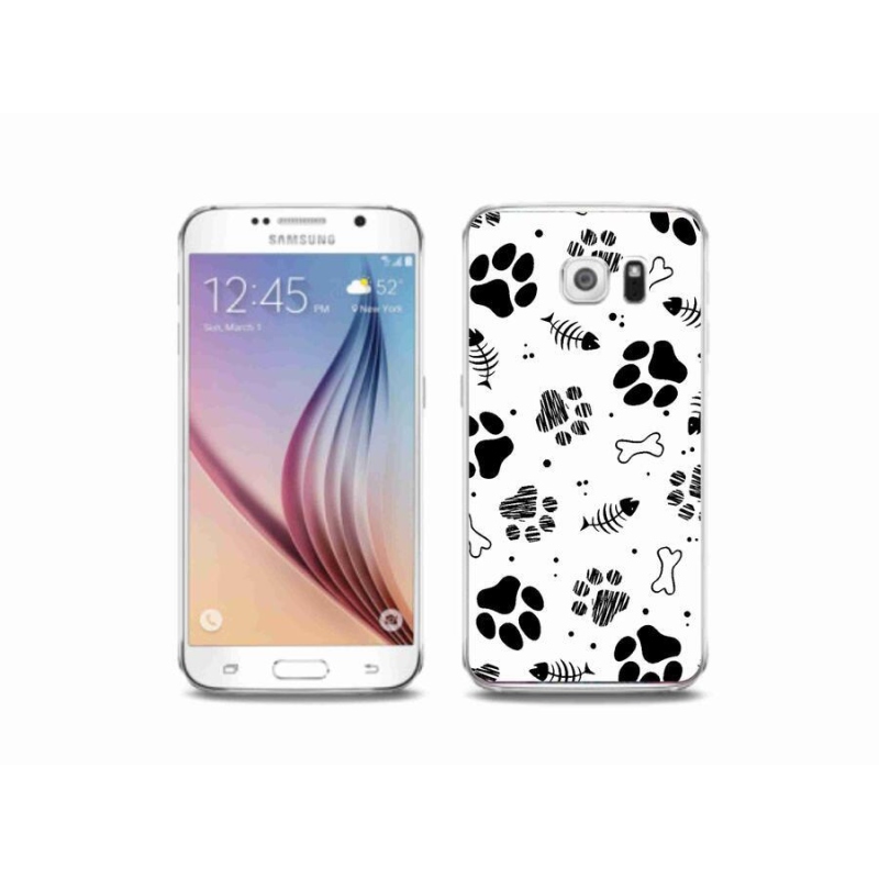 Zselés borítás mmCase Samsung Galaxy S6 készülékhez - kutyamancsok 1
