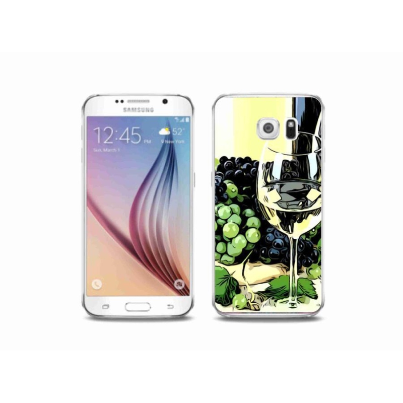 Gél borítás mmCase Samsung Galaxy S6 készülékhez - pohár bor