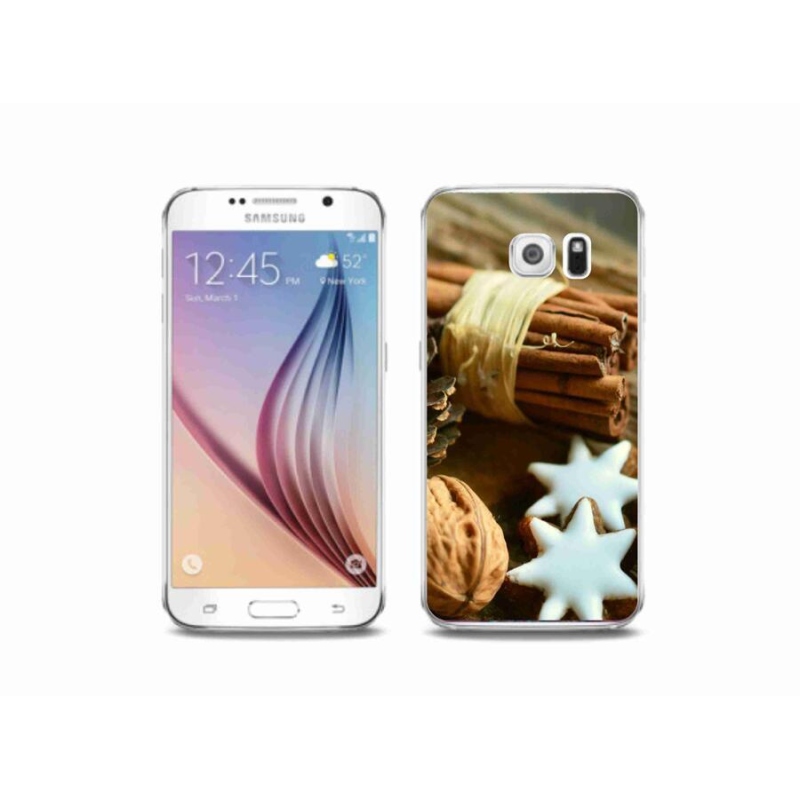 Gél borítás mmCase Samsung Galaxy S6 készülékhez - fahéj és mézeskalács