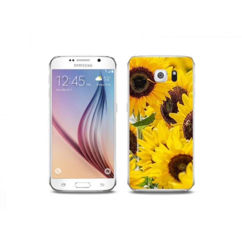 Zselés borítás mmCase Samsung Galaxy S6 készülékhez - Napraforgó