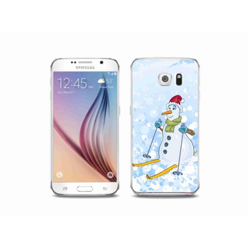 Gél borítás mmCase Samsung Galaxy S6 készülékhez - hóember