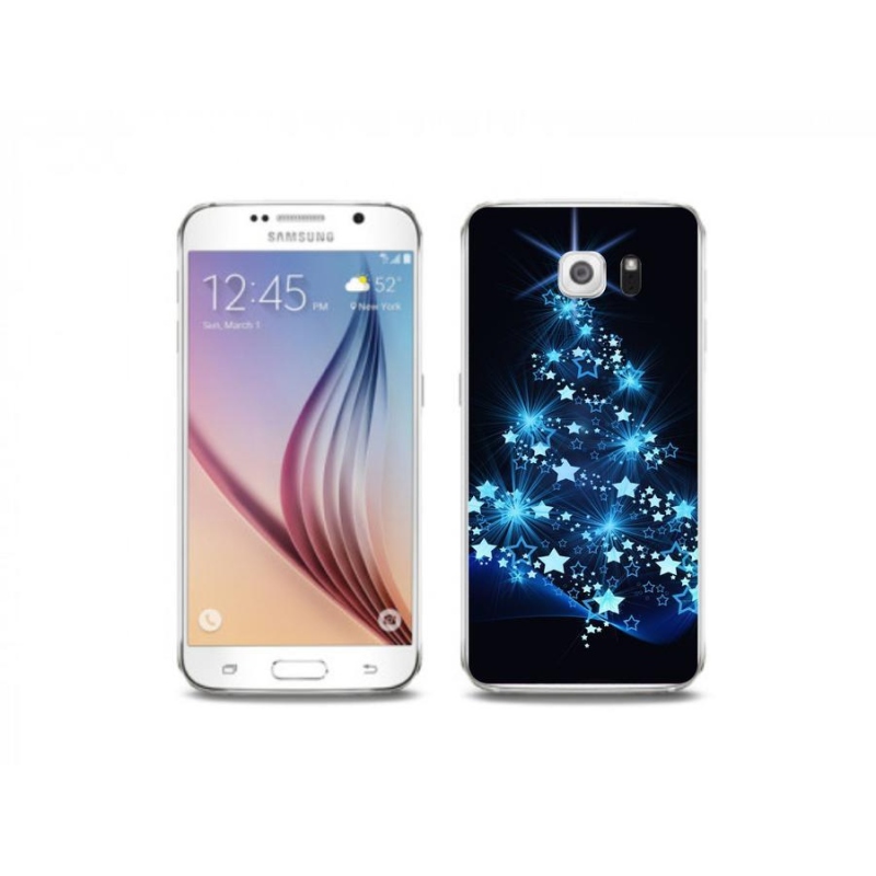 Gél borítás mmCase Samsung Galaxy S6 készülékhez - karácsonyfa